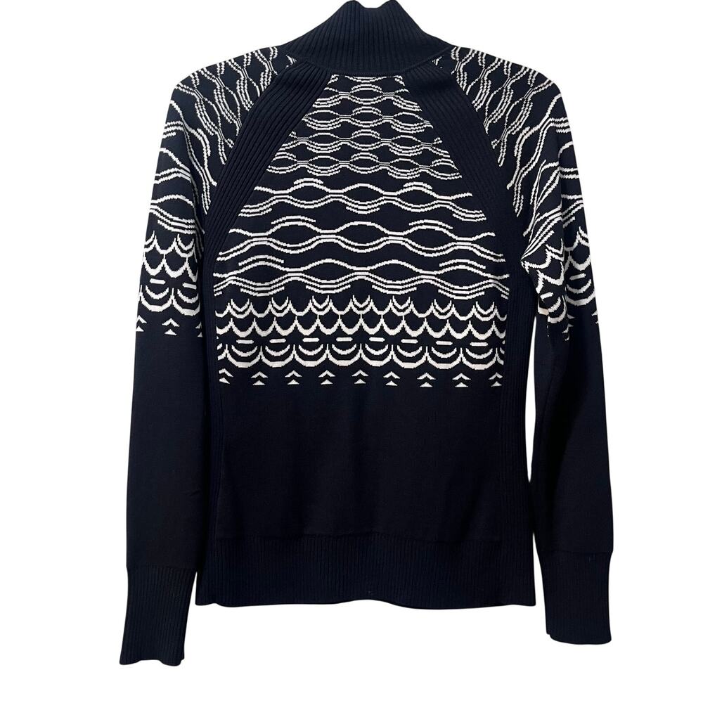 Title Nine Super Power 1/4 Zip Sweater Merino Wool Blend Small - Picture 2 of 7
